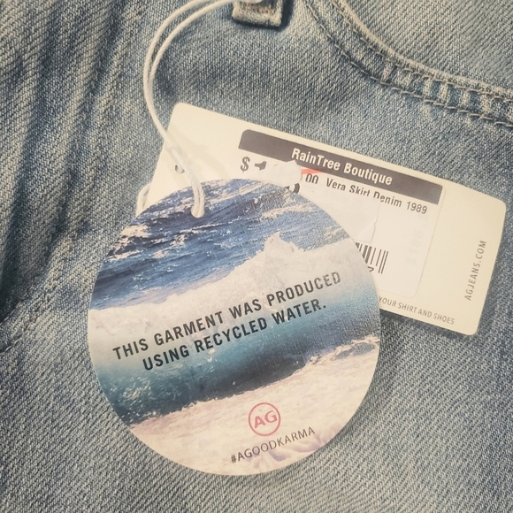 AG Jeans Vera Two Tone Mini Skirt - Picture 9 of 9